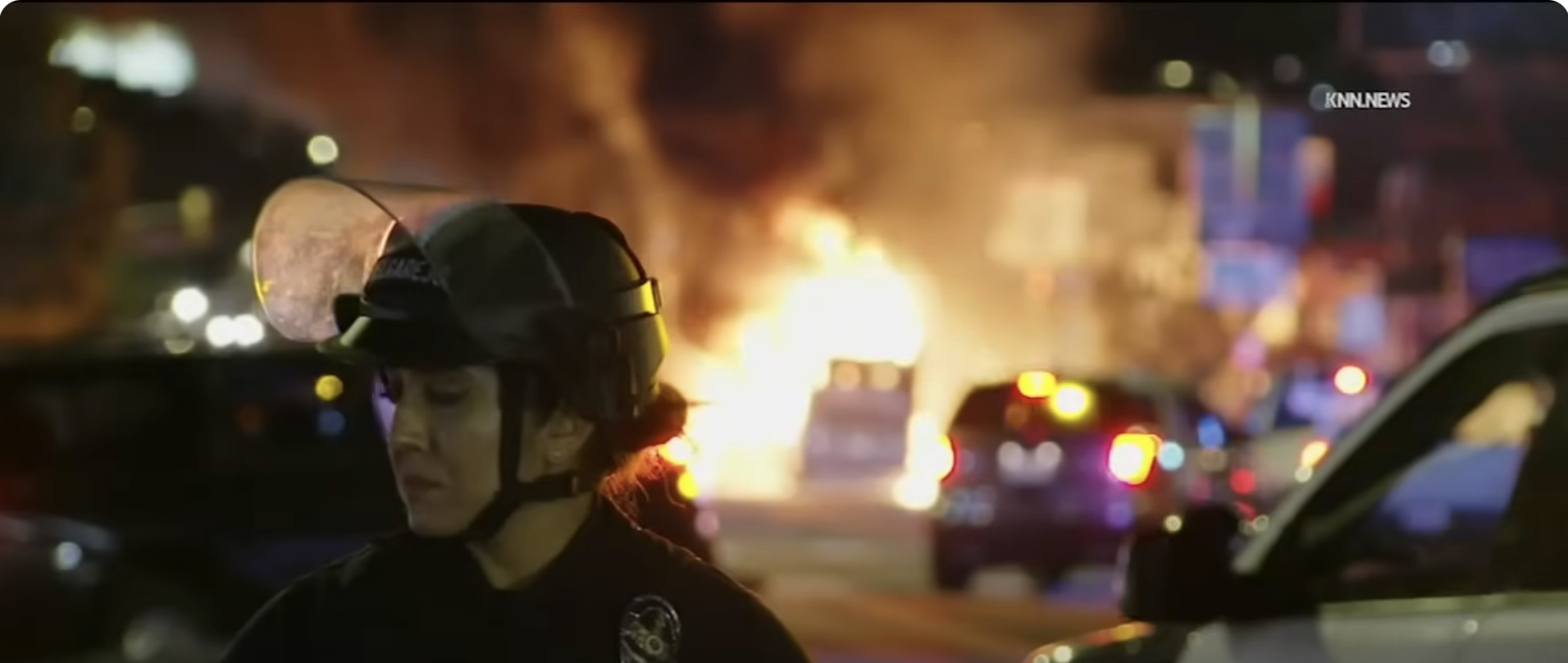 LA erupts into complete chaos following Dodgers’ World Series victory with looters raiding Nike store, ‘hostile’ mob burning a bus